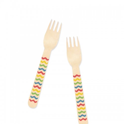 Fork - Chevron Rainbow